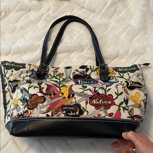 Sakroots Nature Peace Tote Bag with Black Accents